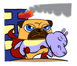 Puggy : I'm Pugman. sticker #2120455