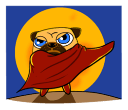 Puggy : I'm Pugman. sticker #2120459