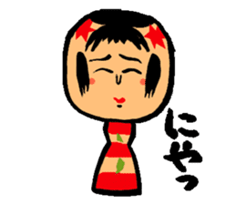 Japanese KOKESHI Doll's2 sticker #2122062