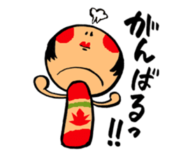 Japanese KOKESHI Doll's2 sticker #2122067