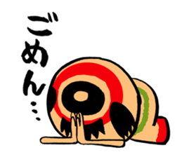 Japanese KOKESHI Doll's2 sticker #2122069