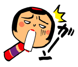 Japanese KOKESHI Doll's2 sticker #2122080