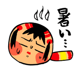 Japanese KOKESHI Doll's2 sticker #2122083