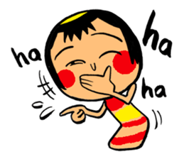 Japanese KOKESHI Doll's2 sticker #2122088