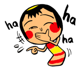 Japanese KOKESHI Doll's2 sticker #2122088