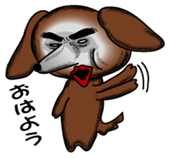 A clever dog Dachshund sticker #2122503