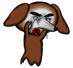 A clever dog Dachshund sticker #2122508