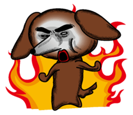 A clever dog Dachshund sticker #2122516