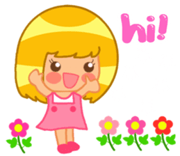 Emily a little girl who loved flowers sticker #2123421