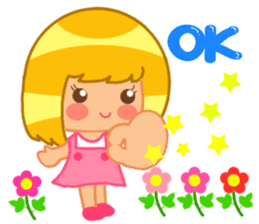 Emily a little girl who loved flowers sticker #2123426