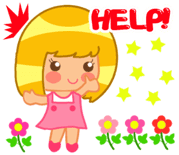 Emily a little girl who loved flowers sticker #2123444