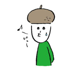 Acorn man sticker #2123576