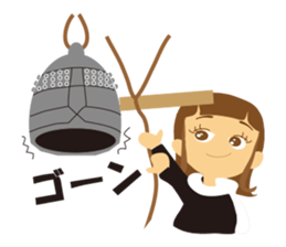 1 year female students sticker #2123624