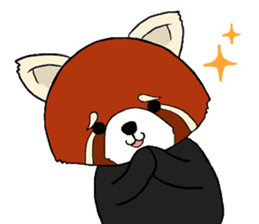Red panda's relaxing life sticker #2124102