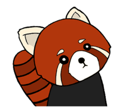 Red panda's relaxing life sticker #2124104