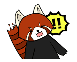 Red panda's relaxing life sticker #2124109