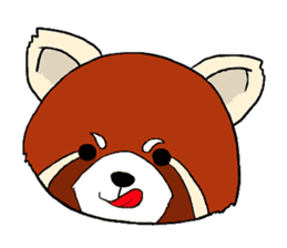 Red panda's relaxing life sticker #2124136