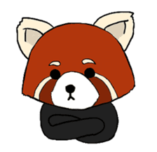 Red panda's relaxing life sticker #2124137