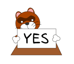 Loose Raccoon dog sticker #2124413