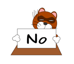 Loose Raccoon dog sticker #2124414
