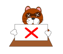 Loose Raccoon dog sticker #2124415