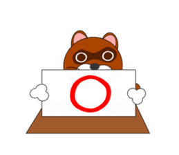 Loose Raccoon dog sticker #2124416