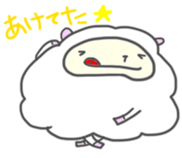A Happy New Year 2015 with Sheep sticker #2124444