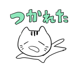 Yuru-Daru Cat sticker #2124723