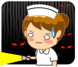 For the lovely nurse by ViccVoon Studio sticker #2125102