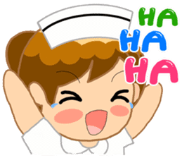 For the lovely nurse by ViccVoon Studio sticker #2125104