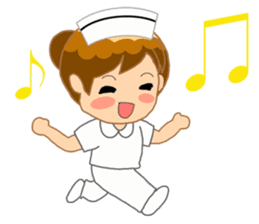 For the lovely nurse by ViccVoon Studio sticker #2125107