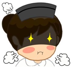 For the lovely nurse by ViccVoon Studio sticker #2125109