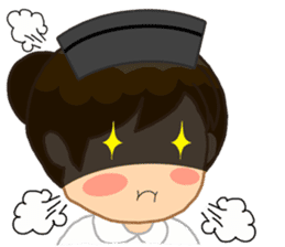 For the lovely nurse by ViccVoon Studio sticker #2125109
