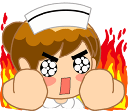 For the lovely nurse by ViccVoon Studio sticker #2125112