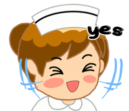 For the lovely nurse by ViccVoon Studio sticker #2125113