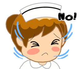 For the lovely nurse by ViccVoon Studio sticker #2125114