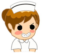For the lovely nurse by ViccVoon Studio sticker #2125117