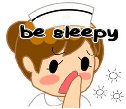 For the lovely nurse by ViccVoon Studio sticker #2125118