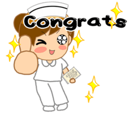 For the lovely nurse by ViccVoon Studio sticker #2125122
