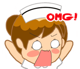 For the lovely nurse by ViccVoon Studio sticker #2125123