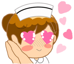 For the lovely nurse by ViccVoon Studio sticker #2125124