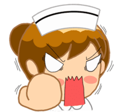 For the lovely nurse by ViccVoon Studio sticker #2125125