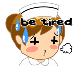For the lovely nurse by ViccVoon Studio sticker #2125127