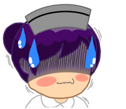 For the lovely nurse by ViccVoon Studio sticker #2125128