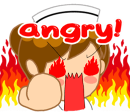 For the lovely nurse by ViccVoon Studio sticker #2125130