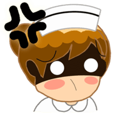 For the lovely nurse by ViccVoon Studio sticker #2125131