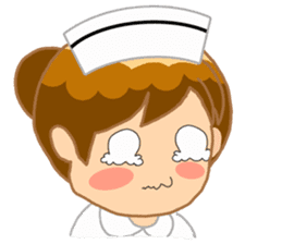For the lovely nurse by ViccVoon Studio sticker #2125135