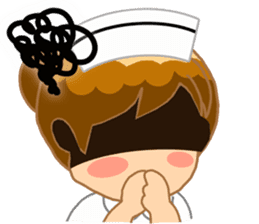 For the lovely nurse by ViccVoon Studio sticker #2125136