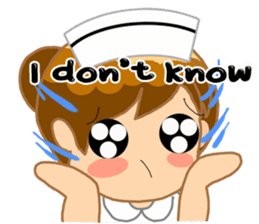 For the lovely nurse by ViccVoon Studio sticker #2125138