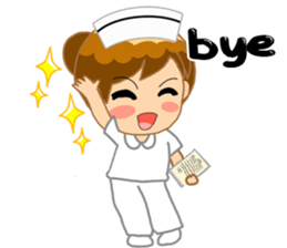 For the lovely nurse by ViccVoon Studio sticker #2125140